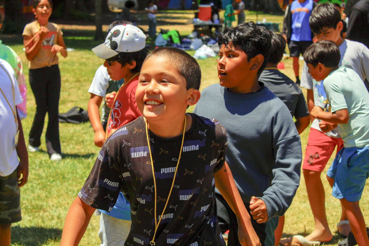 Hope Horizon kids playing outside together