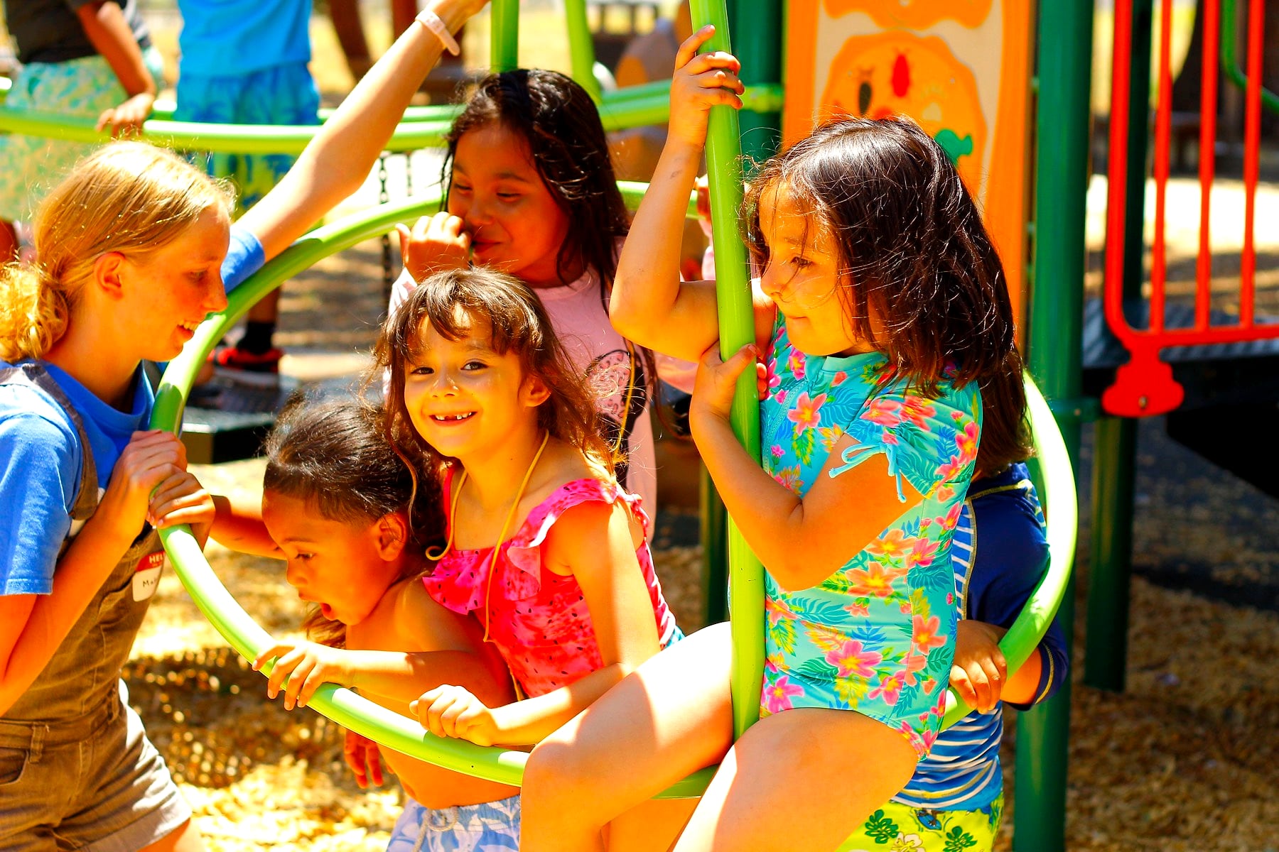 East Palo Alto kids enjoying a community program together